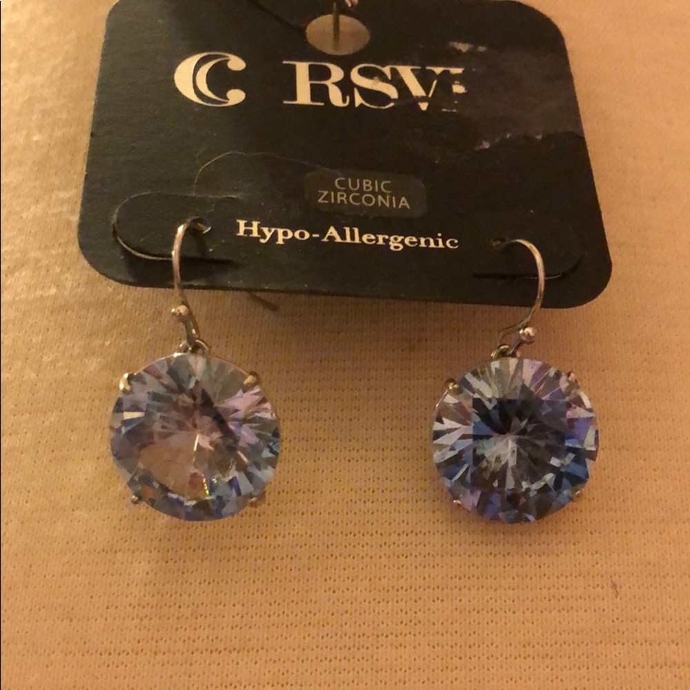 Blue Prom Earrings